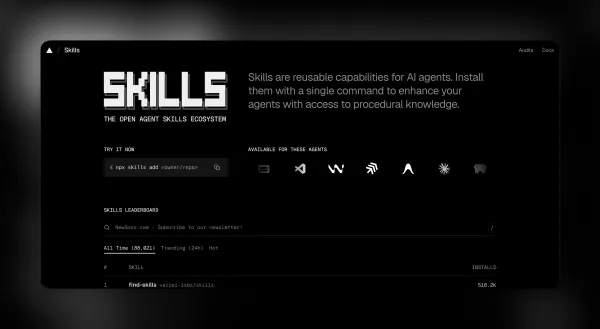 Skills.sh website